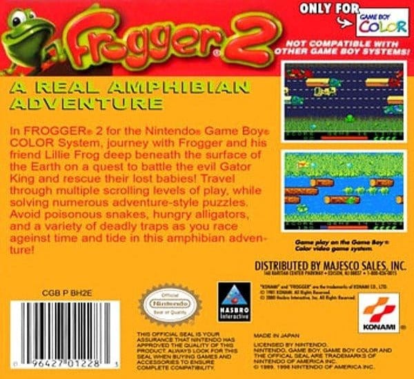 Frogger 2 Game Boy Color Gandorion Games