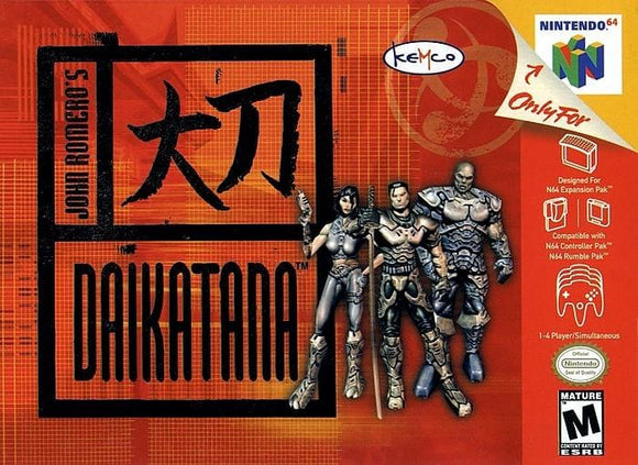 John Romero's Daikatana Nintendo 64 Video Game N64 - Gandorion Games