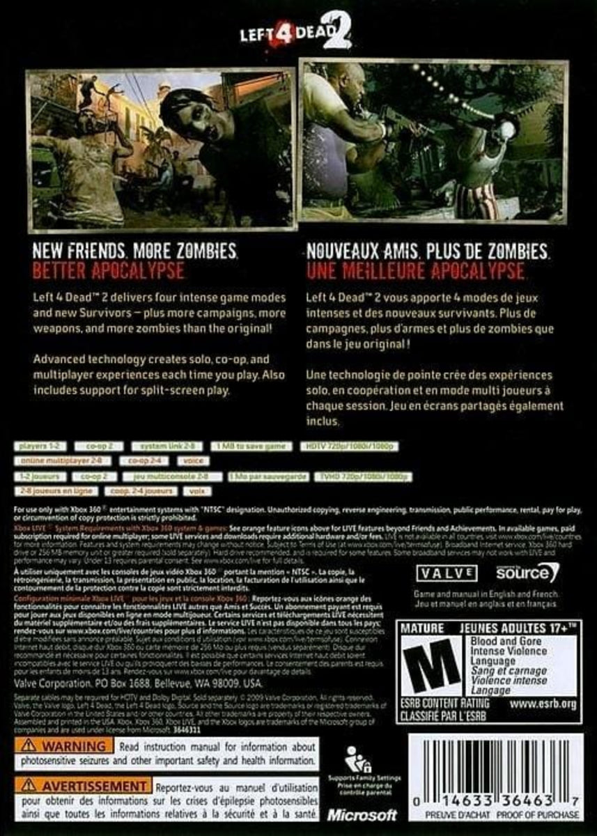 Left 4 Dead 2 [Xbox 360] 696055244829