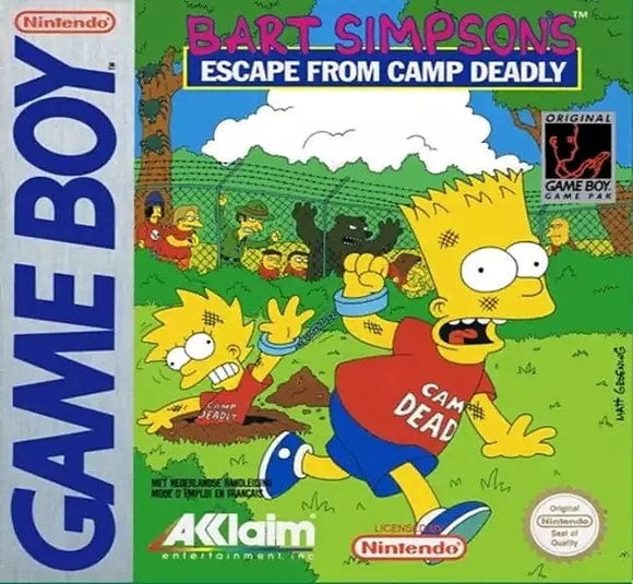 Bart Simpson's Escape From Camp Deadly - Game Boy