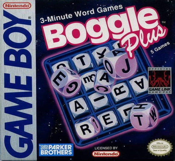 Boggle Plus Nintendo Game Boy.