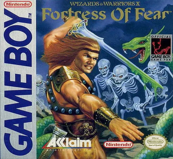 Fortress of Fear Wizards & Warriors X - Game Boy