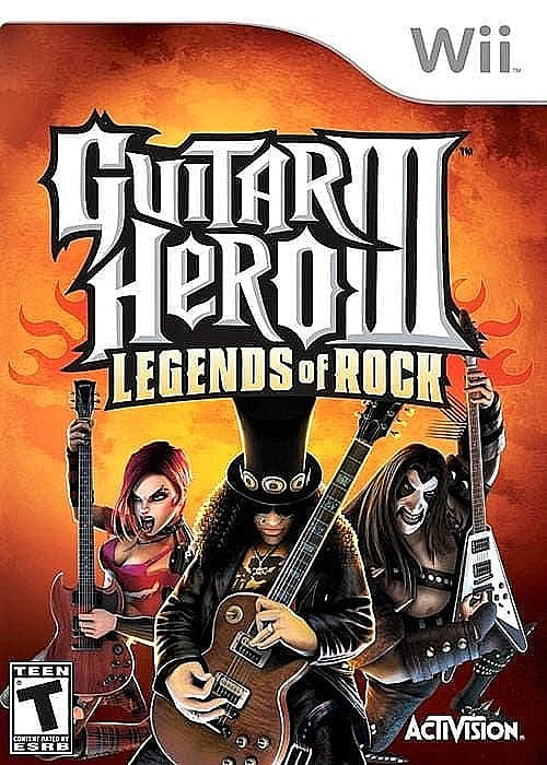 Guitar Hero III Legends of Rock - Nintendo Wii Game.