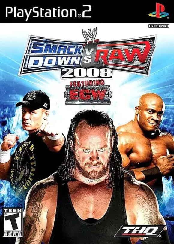 WWE SmackDown vs. Raw 2008 Sony PlayStation 2.