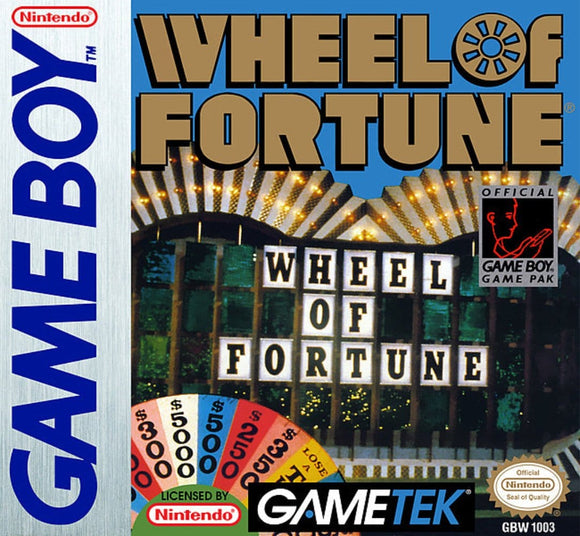 Wheel of Fortune Nintendo Game Boy.