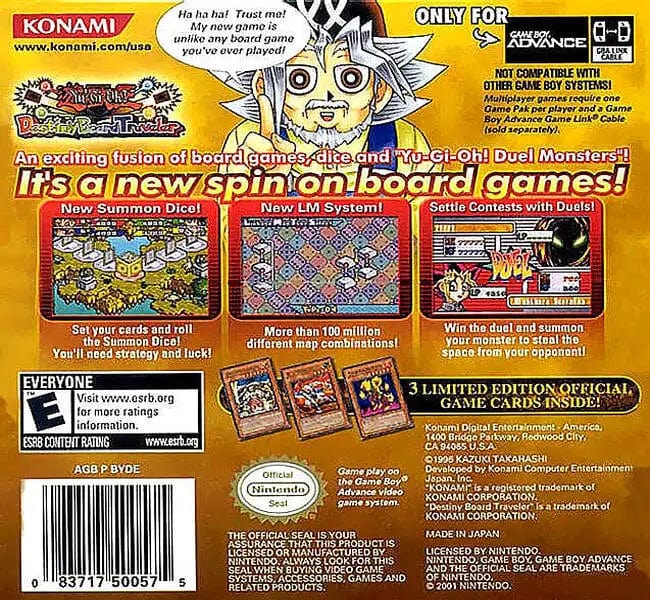 Yu-Gi-Oh! Destiny Board Traveler Game Boy Advance – Gandorion Games