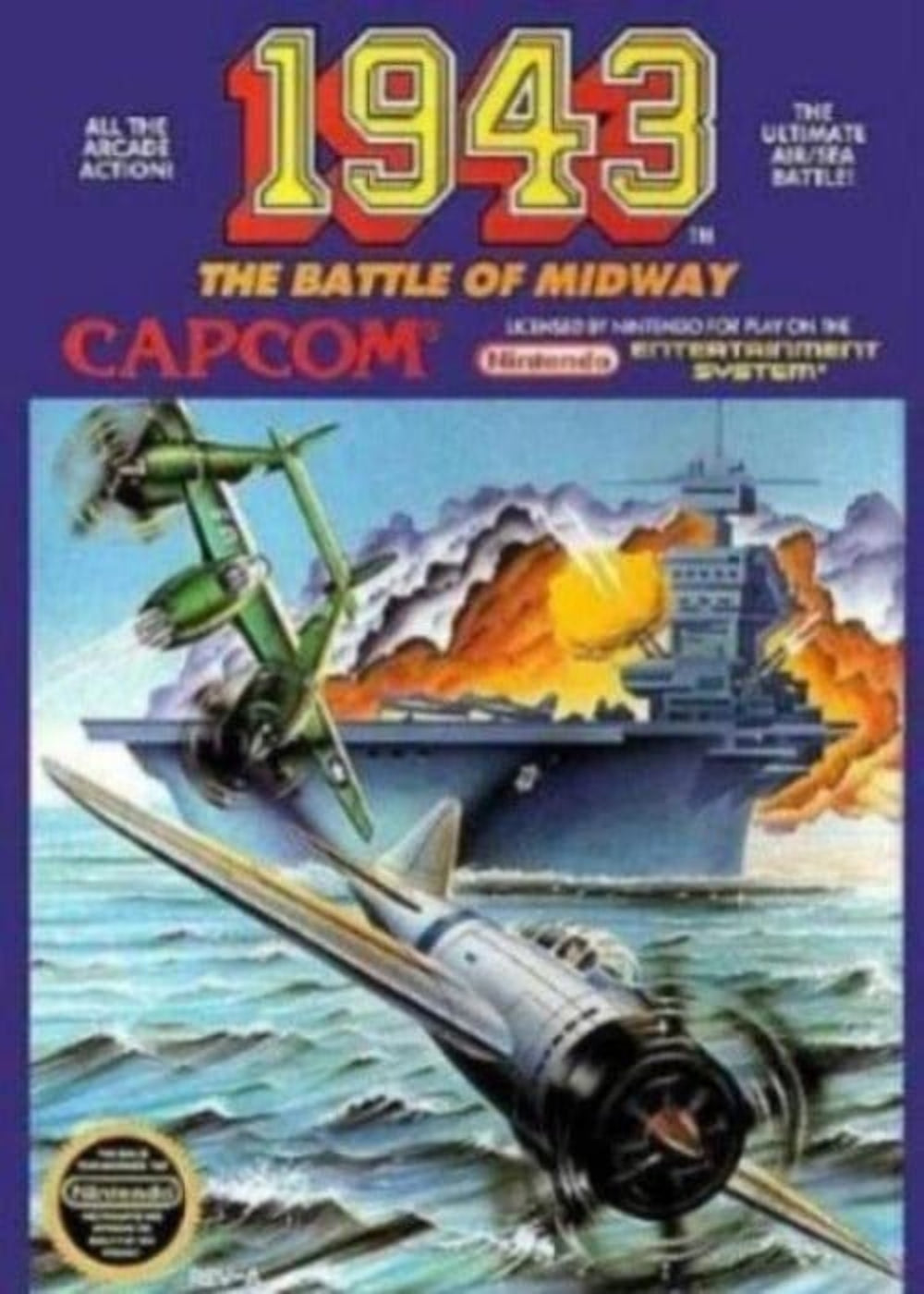 1943: The Battle of Midway Nintendo NES Game.