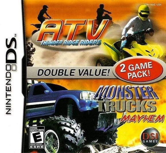ATV Thunder Ridge Riders / Monster Trucks Mayhem - Nintendo DS - Gandorion Games