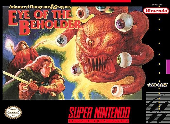 Advanced Dungeons & Dragons Eye of the Beholder Super Nintendo Video Game SNES - Gandorion Games