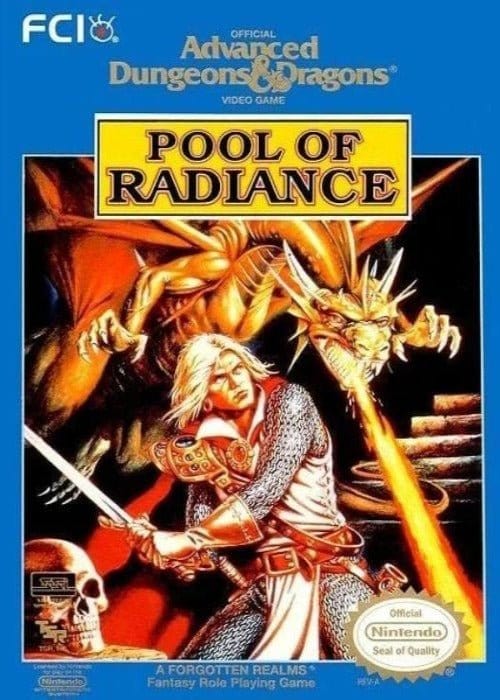 Advanced Dungeons & Dragons: Pool of Radiance - Nintendo NES