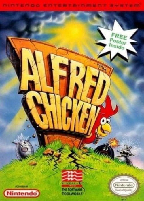 Alfred Chicken Nintendo NES Video Game - Gandorion Games
