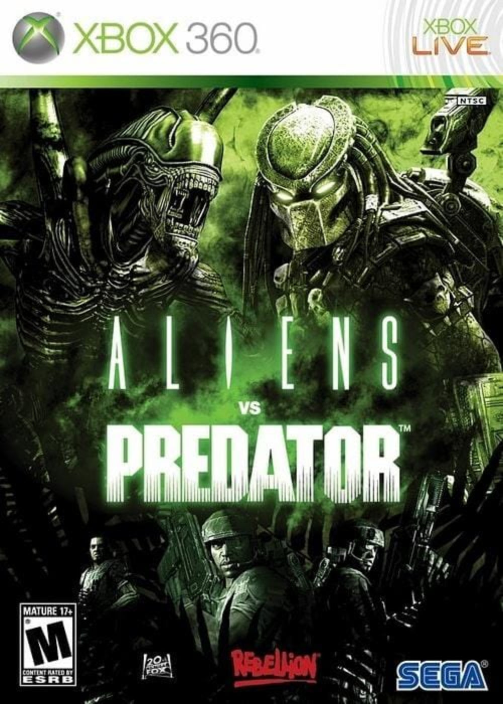 Aliens vs. Predator Microsoft Xbox 360 Game