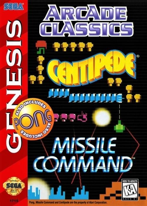 Arcade Classics Sega Genesis Game - Gandorion Games