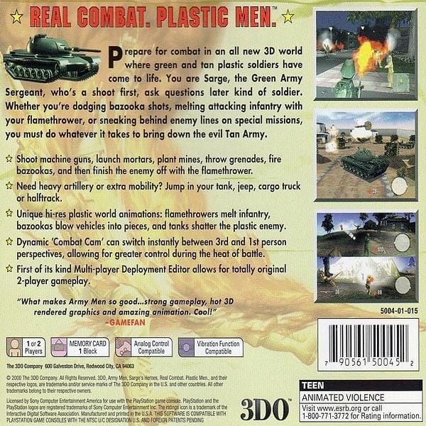 Army Men: Air Attack (Sony PlayStation 1 PS1, 1999) Game, Case & Manual ~~Disk=A Army Men: Air Attack (Sony PlayStation 1 PS1, 1999) Game, Case & Manual ~~Disk=A