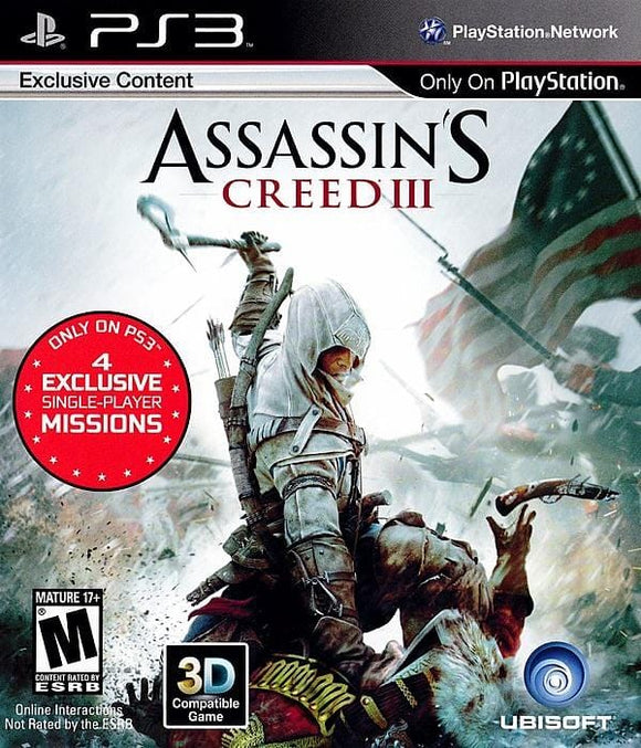 Assassin's Creed III Sony PlayStation 3 Video Game PS3 - Gandorion Games