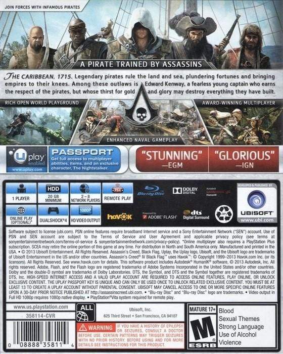 Assassins Creed IV Black Flag PS4