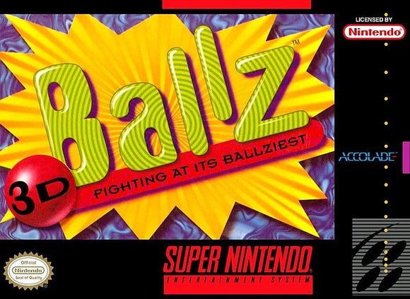 Ballz 3D Super Nintendo Video Game SNES - Gandorion Games
