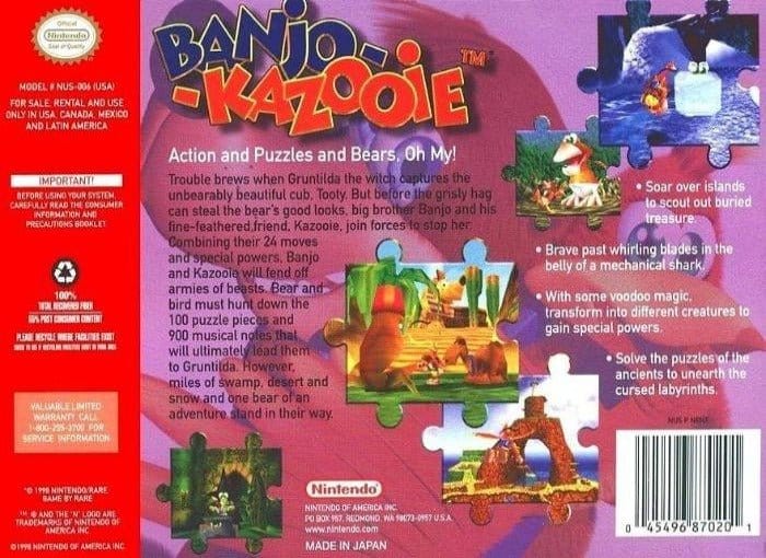 Banjo Kazooie N64 Console