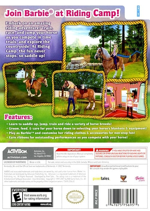 Jogo Barbie Horse Adventures - Nintendo Wii - Videogames