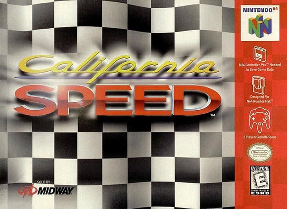 California Speed Nintendo 64 Video Game N64 - Gandorion Games