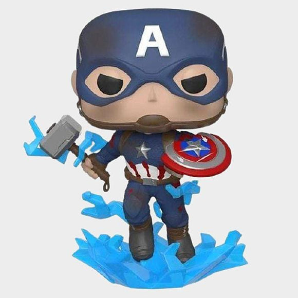 Captain America with Broken Shield & Mjoinir Funko Pop Marvel Avengers Endgame - Gandorion Games