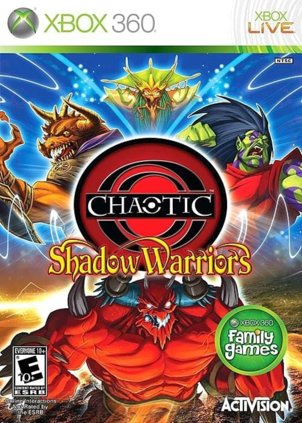 Chaotic: Shadow Warriors Microsoft Xbox 360 Game.