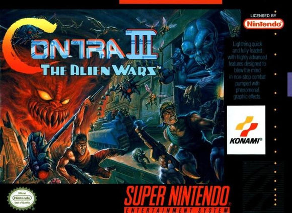 Contra III The Alien Wars Nintendo Video Game SNES - Gandorion Games