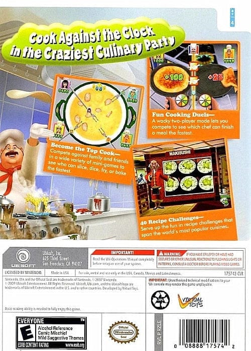 Cook Wars Nintendo Wii Game – Gandorion Games
