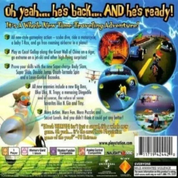 Crash Bandicoot 3: Warped Sony PlayStation Game PS1 Gandorion Games