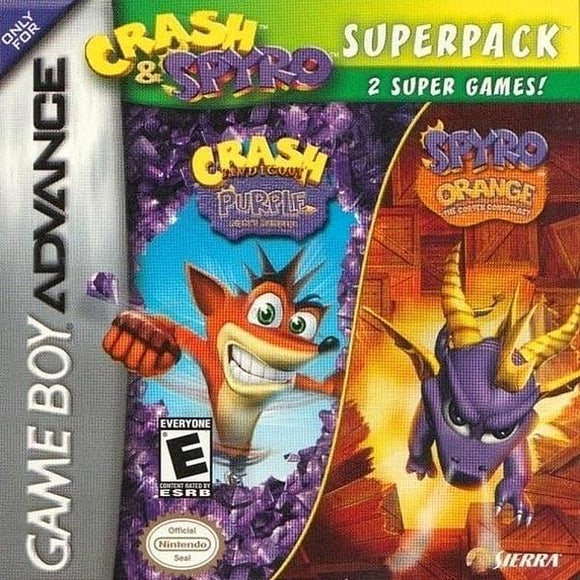 Crash & Spyro Superpack Nintendo Game Boy Advance GBA - Gandorion Games