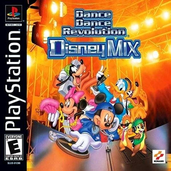 Dance Dance Revolution Disney Mix Sony PlayStation PS1 Video Game - Gandorion Games