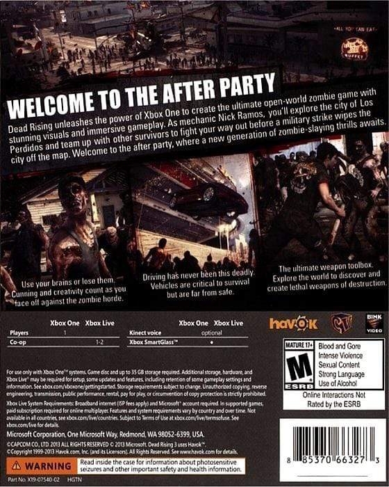 Dead Rising Microsoft Xbox One Gandorion Games