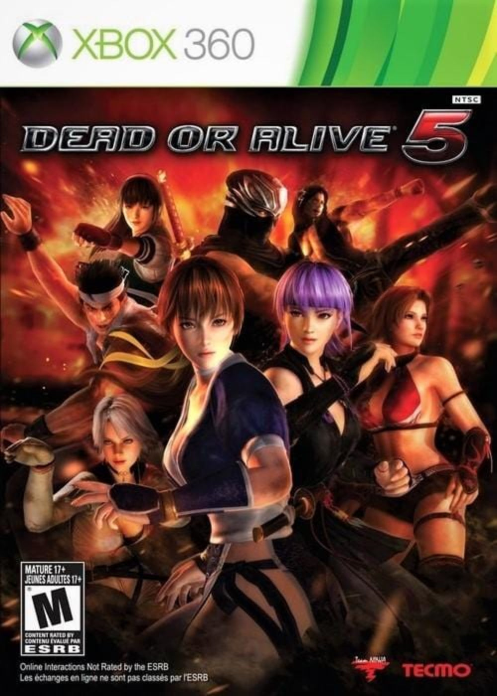 Dead or Alive 5 Microsoft Xbox 360 Game.