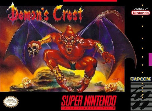 Demon's Crest Super Nintendo Video Game SNES - Gandorion Games