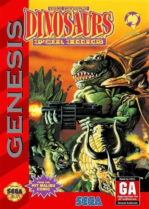 Dinosaurs for Hire Sega Genesis - Gandorion Games