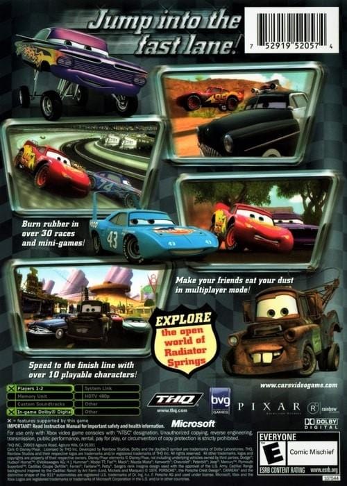 Cars- Xbox 360 