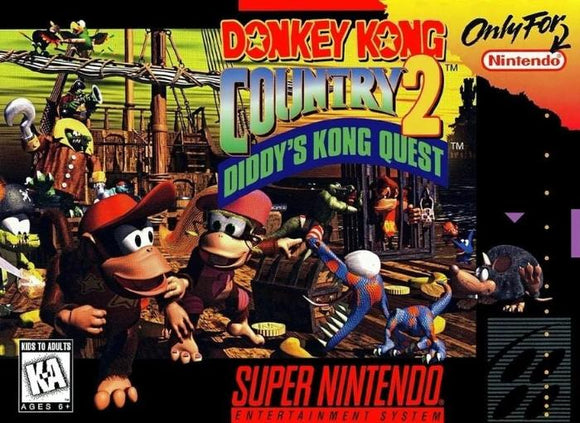 Donkey Kong Country 2: Diddy's Kong Quest Super Nintendo Video Game SNES - Gandorion Games
