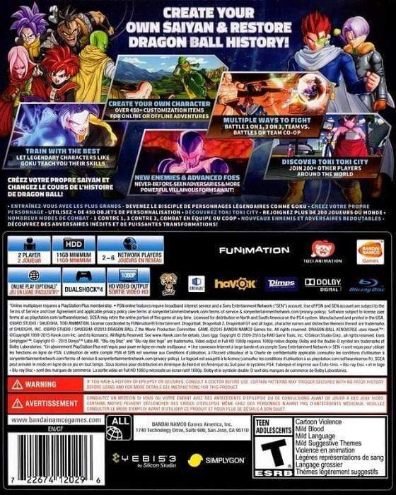 Dragon Ball Xenoverse - PlayStation 4, PlayStation 4
