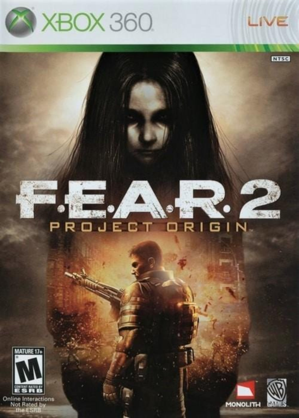 F.E.A.R. 2: Project Origin Microsoft Xbox 360 Game.
