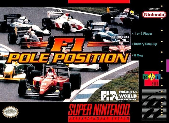 F1 Pole Position Super Nintendo Video Game SNES - Gandorion Games