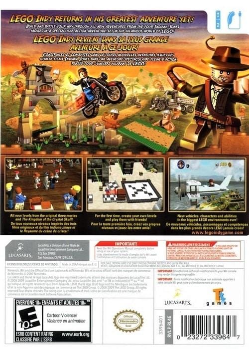 LEGO Indiana Jones 2: The Adventure Continues Nintendo Wii Video