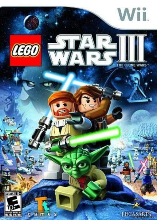 LEGO Star Wars III: The Clone Wars - Nintendo Wii Game.