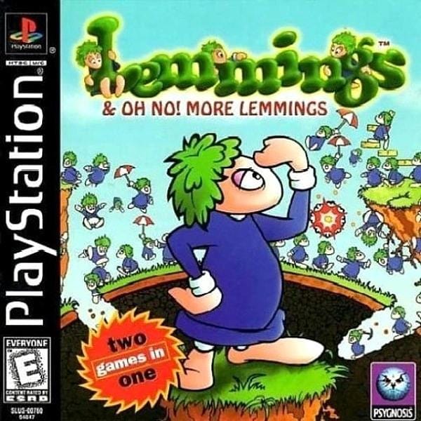 Lemmings And Oh No More Lemmings Sony PlayStation Video Game PS1 - Gandorion Games