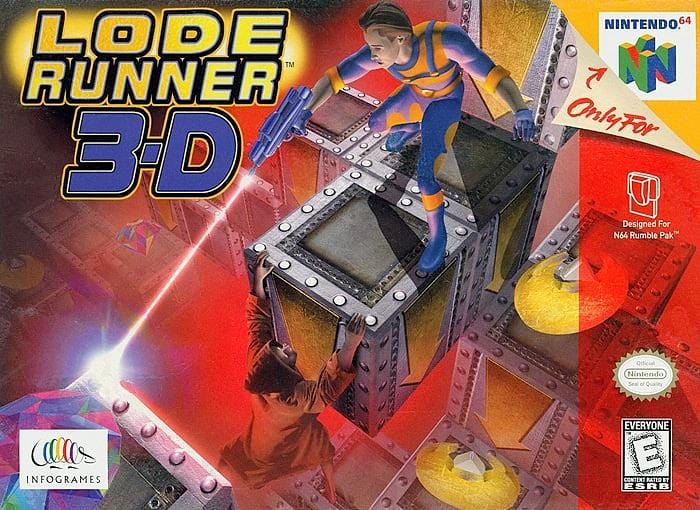 Lode Runner 3-D Nintendo 64 Video Game N64 - Gandorion Games