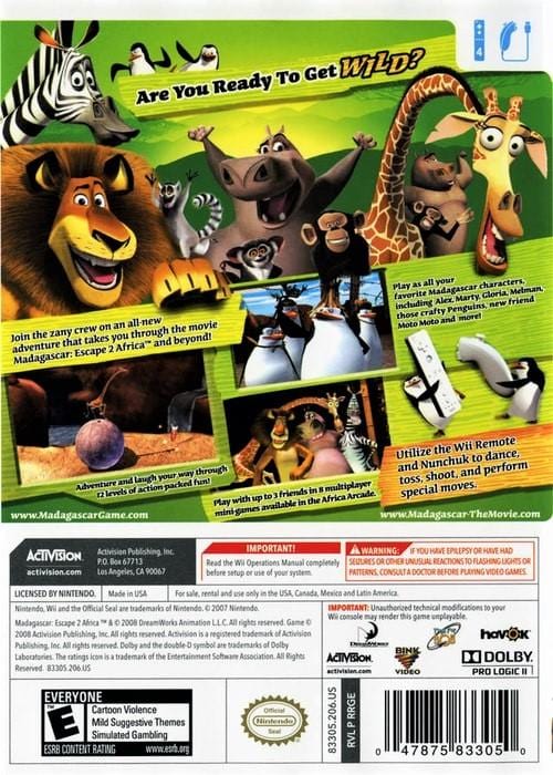 Madagascar: Escape 2 Africa - Xbox 360 Game