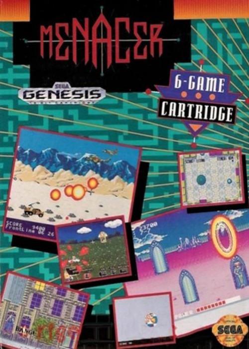 Menacer 6-Game Cartridge Sega Genesis - Gandorion Games
