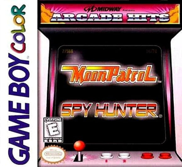 Midway presents Arcade Hits Moon Patrol  Spy Hunter - Game Boy Color - Gandorion Games
