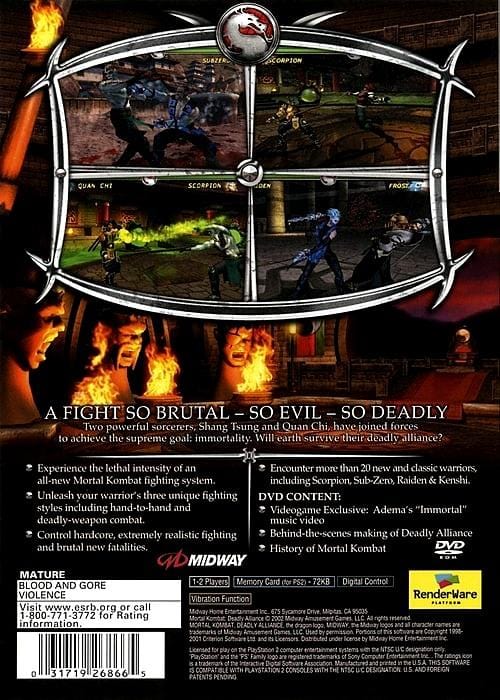 mortal kombat: deadly alliance - playstation 2 