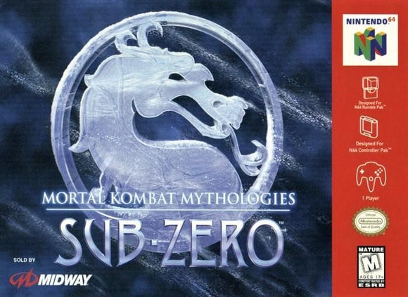 Mortal Kombat Mythologies: Sub-Zero Nintendo 64 Video Game N64 - Gandorion Games