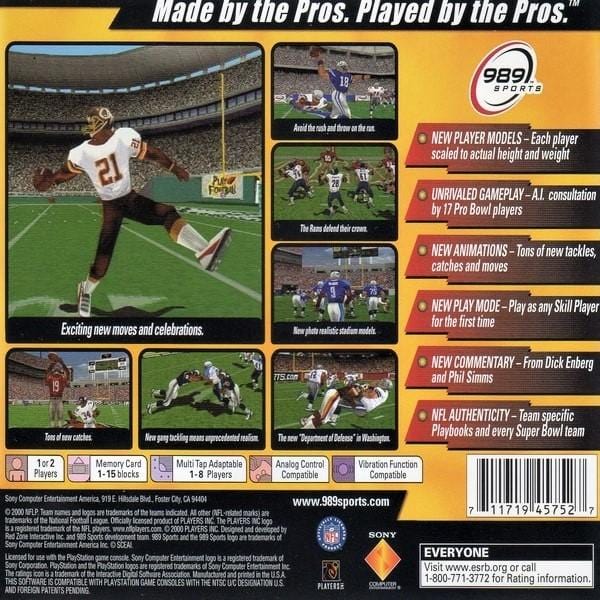 Madden NFL 2002 (Sony PlayStation 1, 2001)